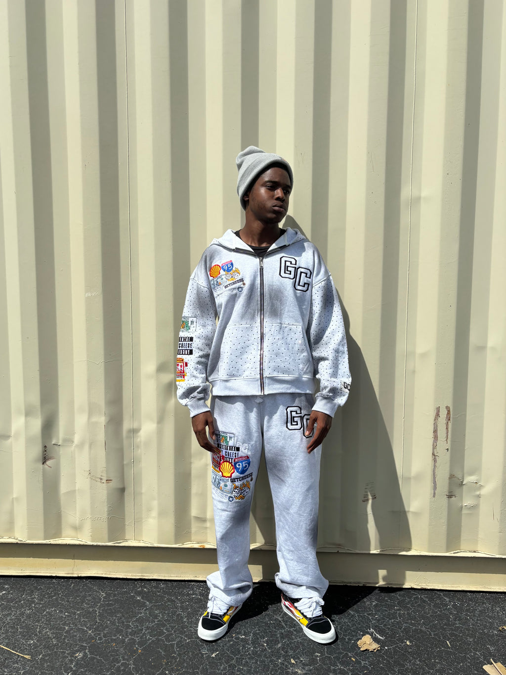 “Road 2 Riches” Gc Sweatsuit - Grey