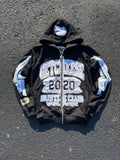 HUSTLE CLUB V3 “BLACK” ZIP HOODIE - GetCheese